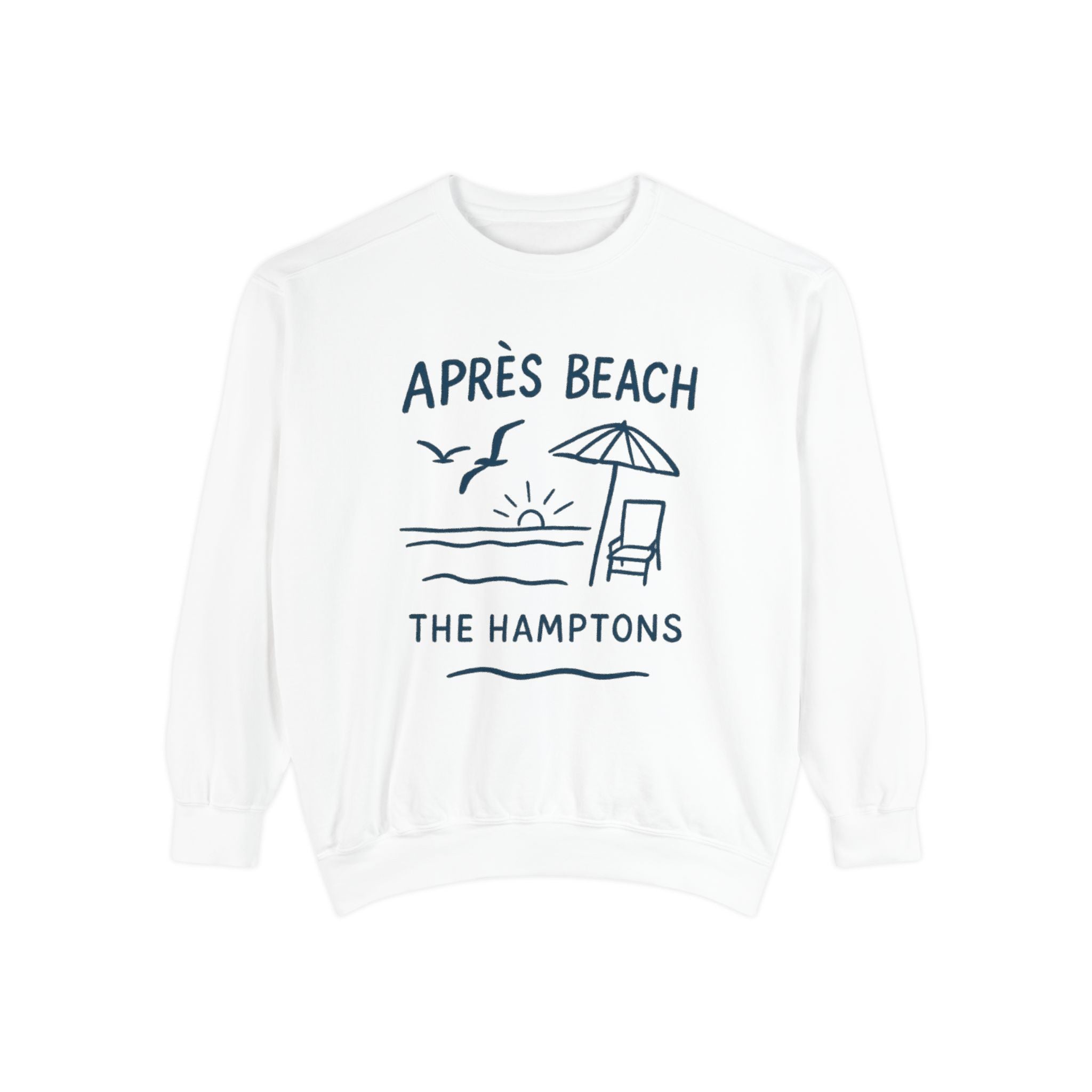 APRÈS BEACH THE HAMPTONS SWEATSHIRT - WHITE