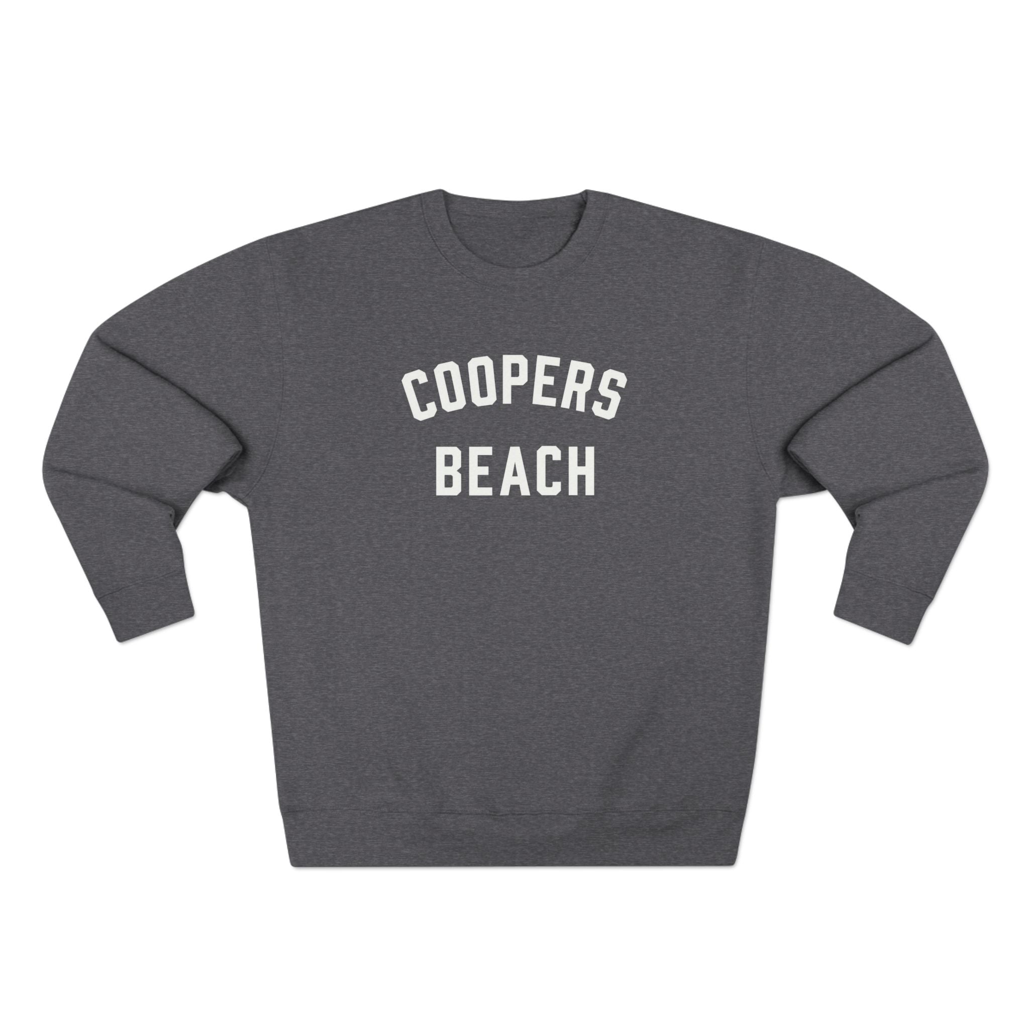 COOPERS BEACH CREWNECK SWEATSHIRT - CHARCOAL HEATHER