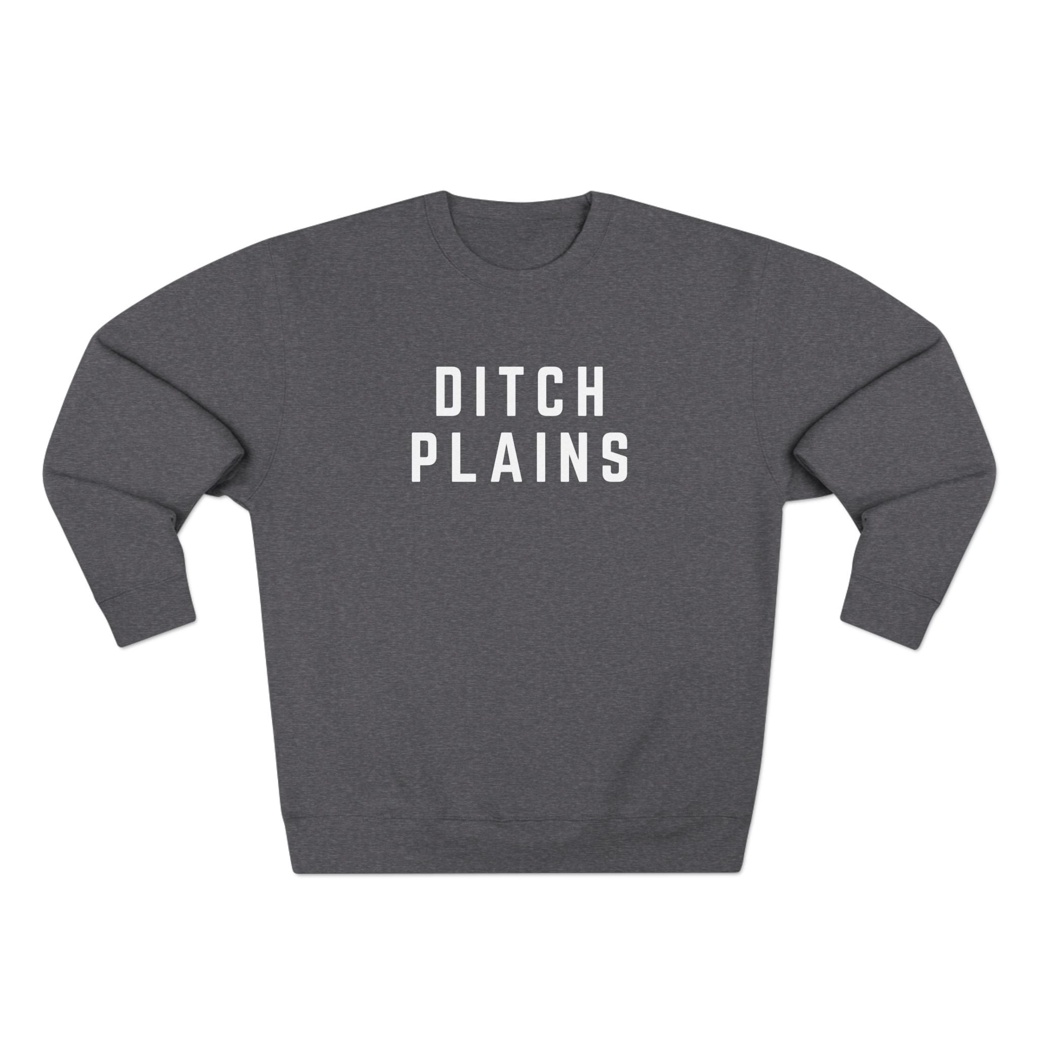 DITCH PLAINS SWEATSHIRT - CHARCOAL HEATHER