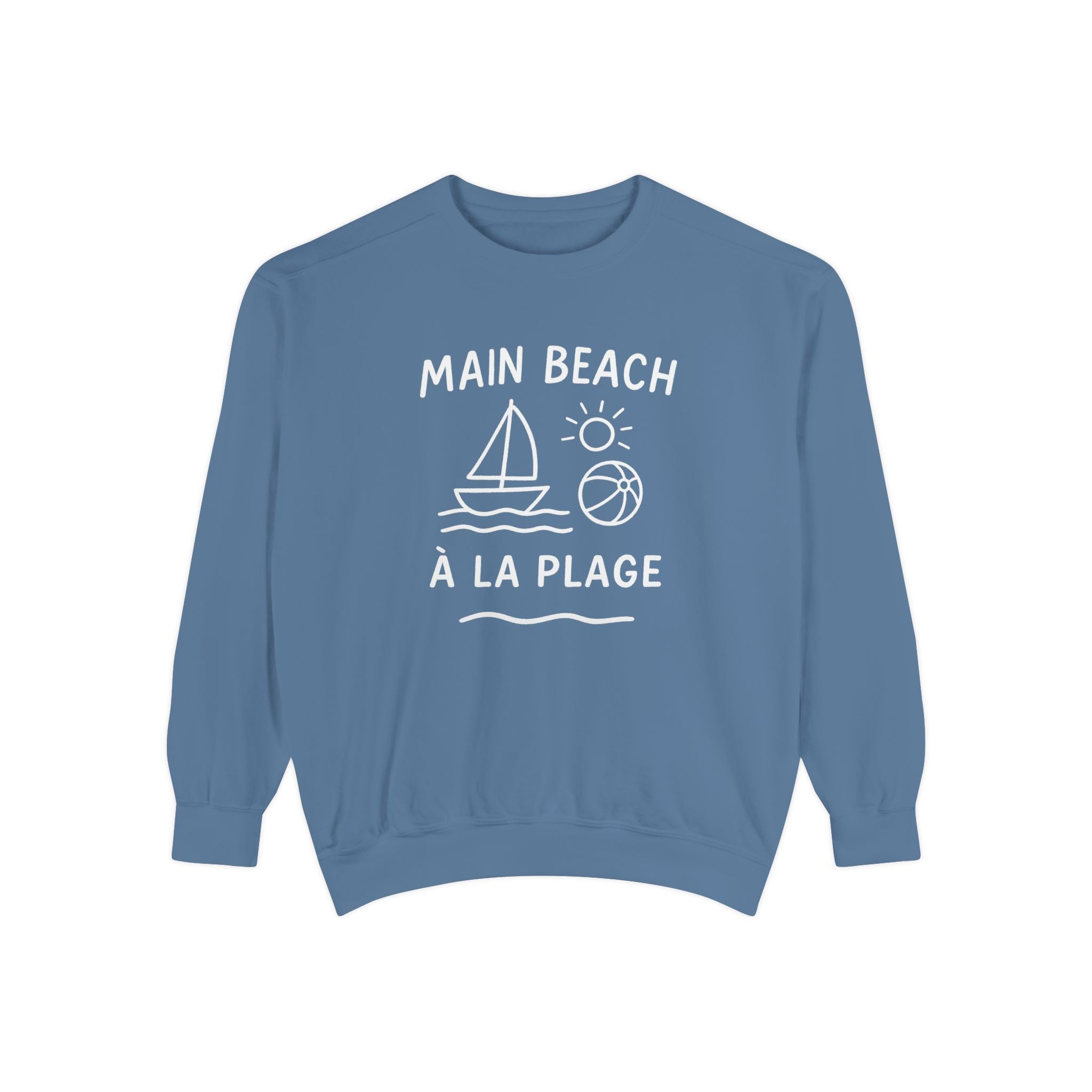 MAIN BEACH À LA PLAGE SWEATSHIRT - BLUE JEAN