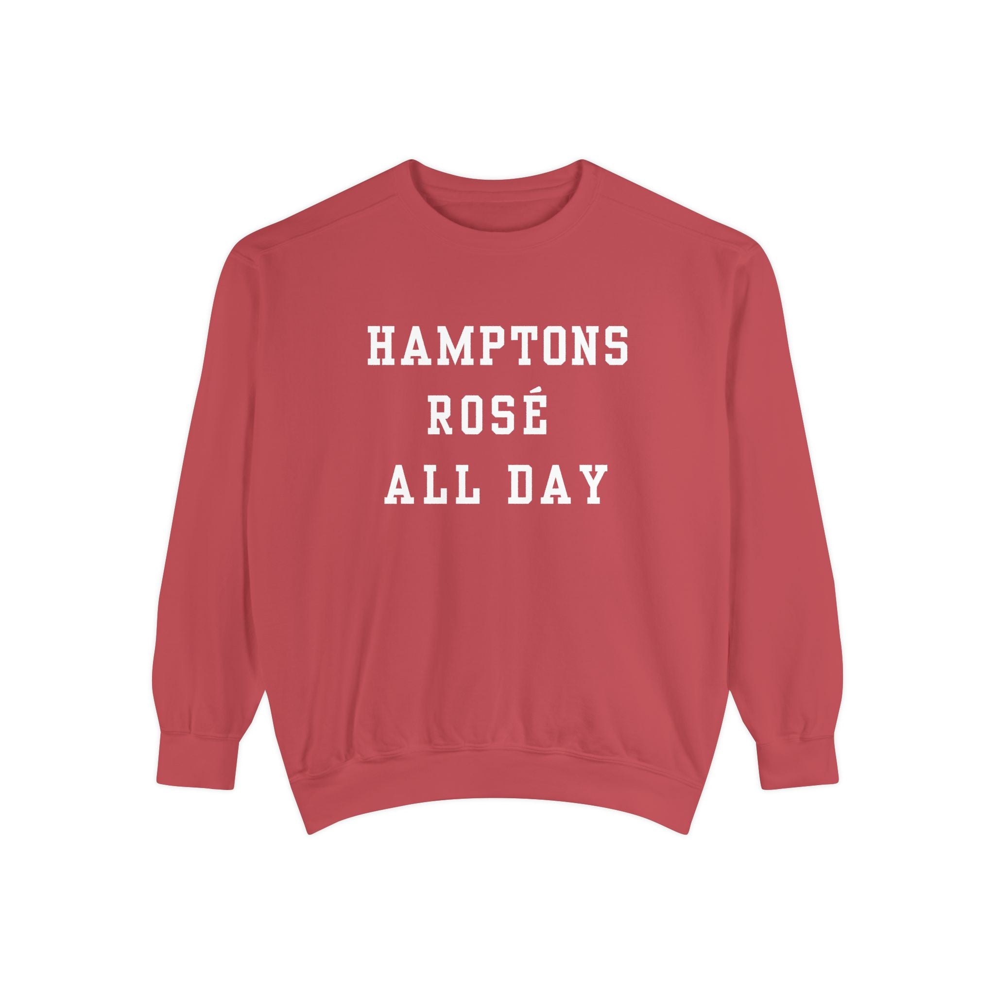 THE HAMPTONS ROSÉ ALL DAY SWEATSHIRT - CRIMSON